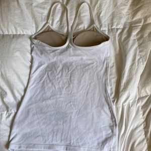 Well loved white lulu lemon tank